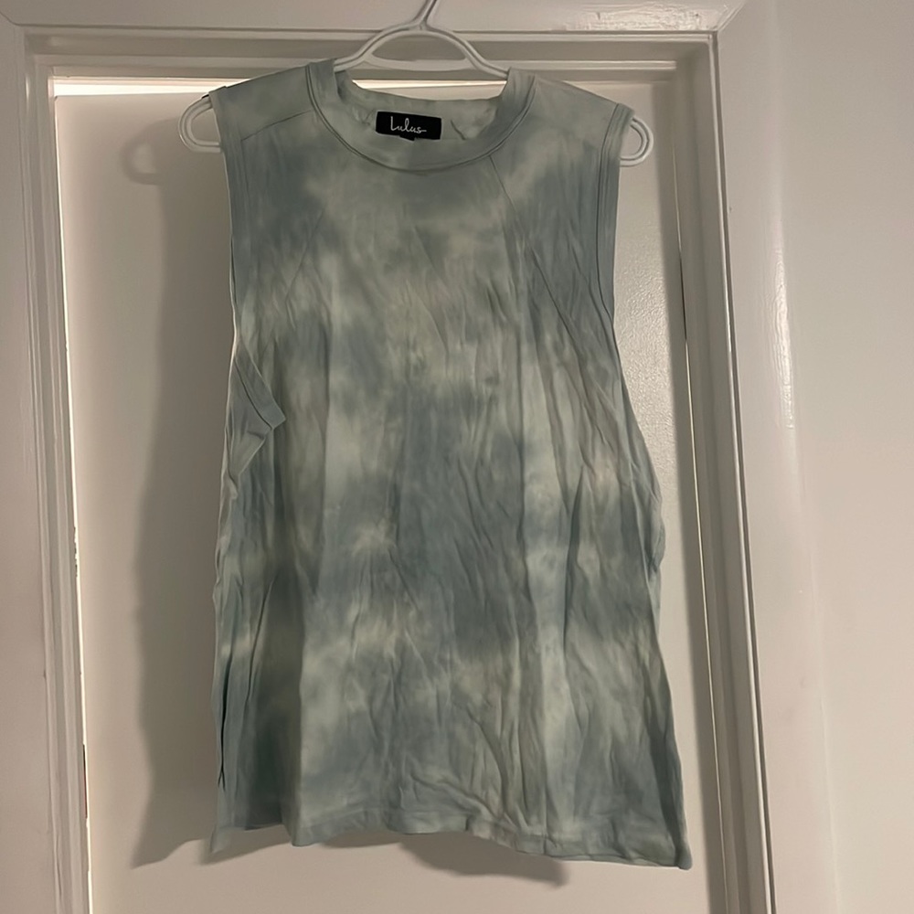 Lulus blue tye dye tank